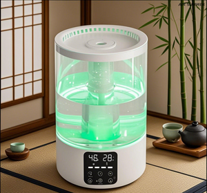 Smart Humidity Sensor Humidifier Maintaining Ideal 65% Humidity Level