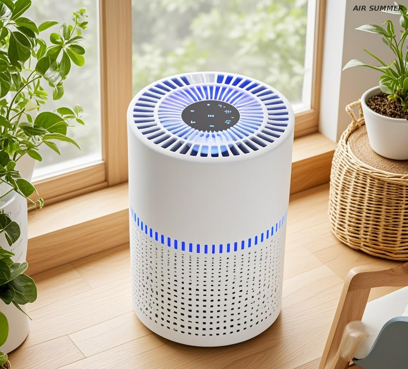 SM6008 Air Purifier with Aroma: Creates Fresh Living Spaces, 4 - Layer Filtration
