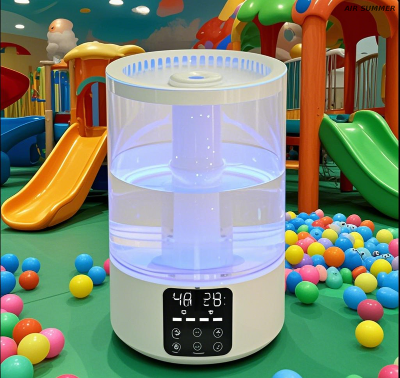 Child-Safe Humidifier with Rounded Edges and Secure Components