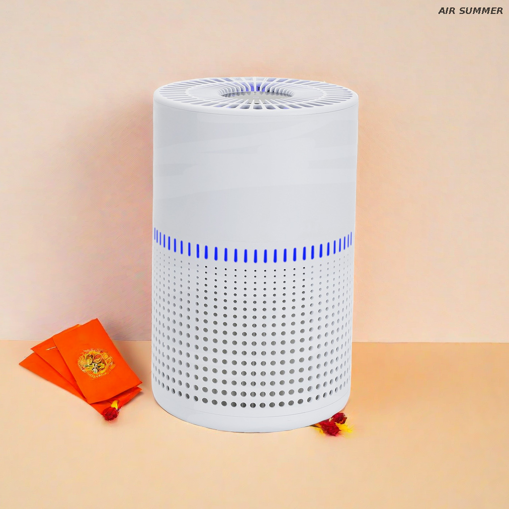 High - Efficiency SM6008 Air Purifier with HEPA H13 Filter & UVC LED for 10 - 20㎡ Rooms