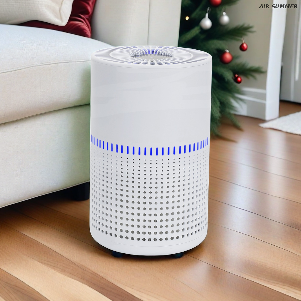 SM6008 Air Purifier: Kills 99% Bacteria & Viruses, HEPA H13 + UVC LED Technology