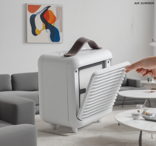 Desktop Purification Elf! AIR SUMMER Air Purifier, Compact & Space-Saving, Powerful Performance