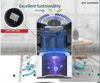 SM6008 Air Purifier: Kills 99% Bacteria & Viruses, HEPA H13 + UVC LED Technology