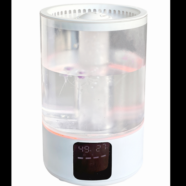 HUMIDIFIER --SM-9201 Large capacity multi-function top water filling cool mist humidifier white transparent color light + jellyfish / room, office available /