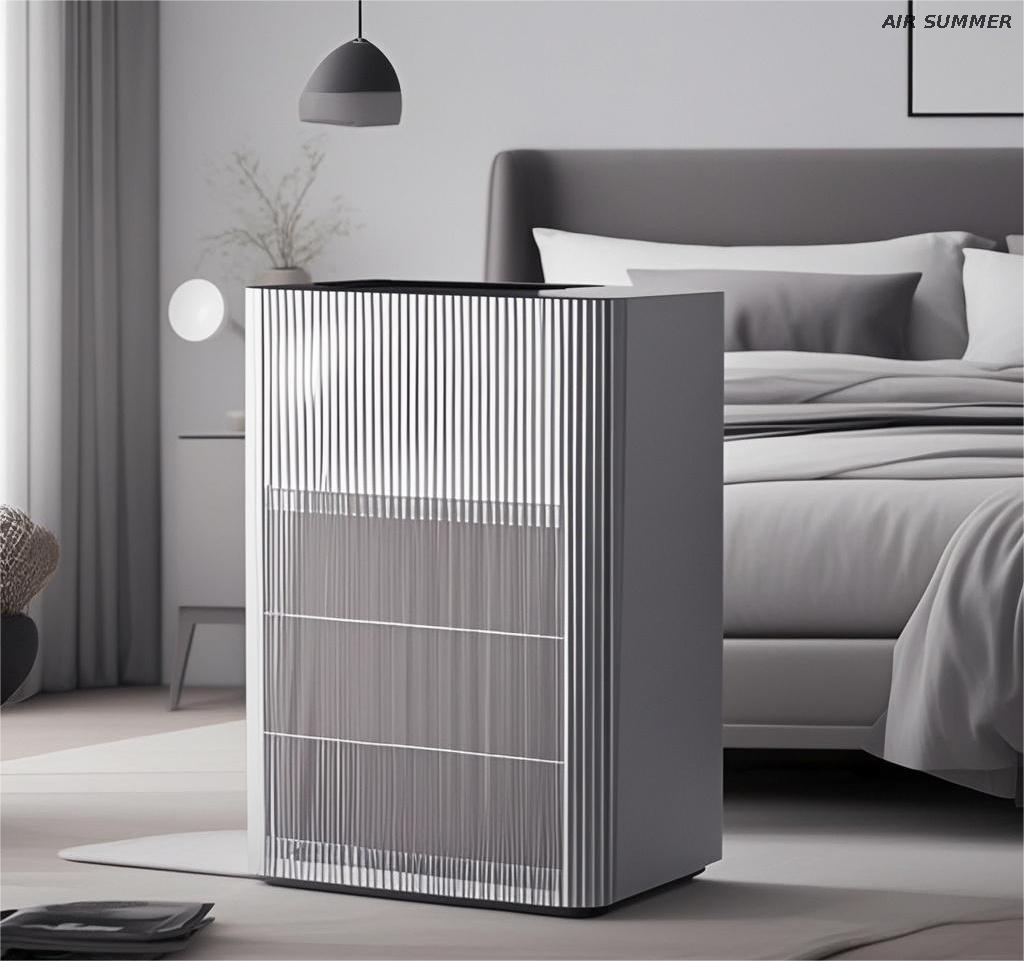 Kitchen Office Air Purifier SM8106, High - Speed Mode