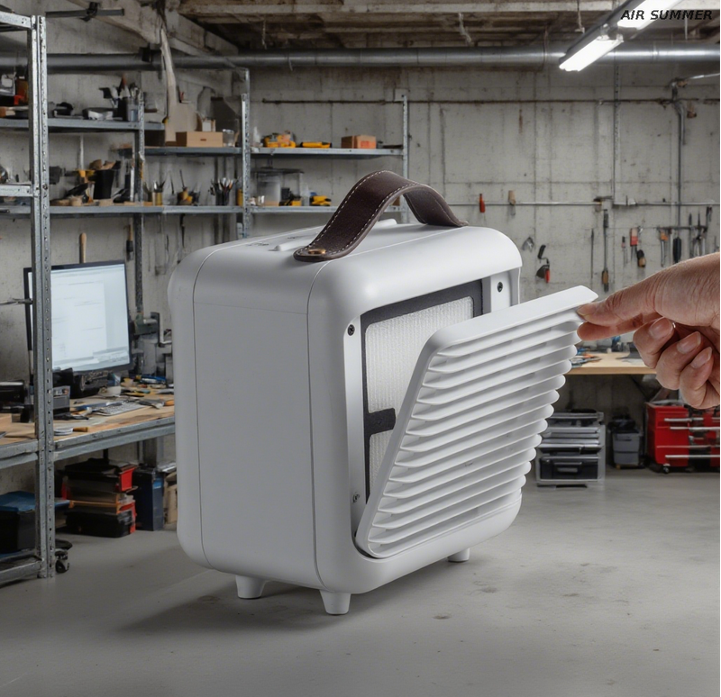 Office Essential! AIR SUMMER Desktop Air Purifier, Quickly Dispels Stuffy Odors
