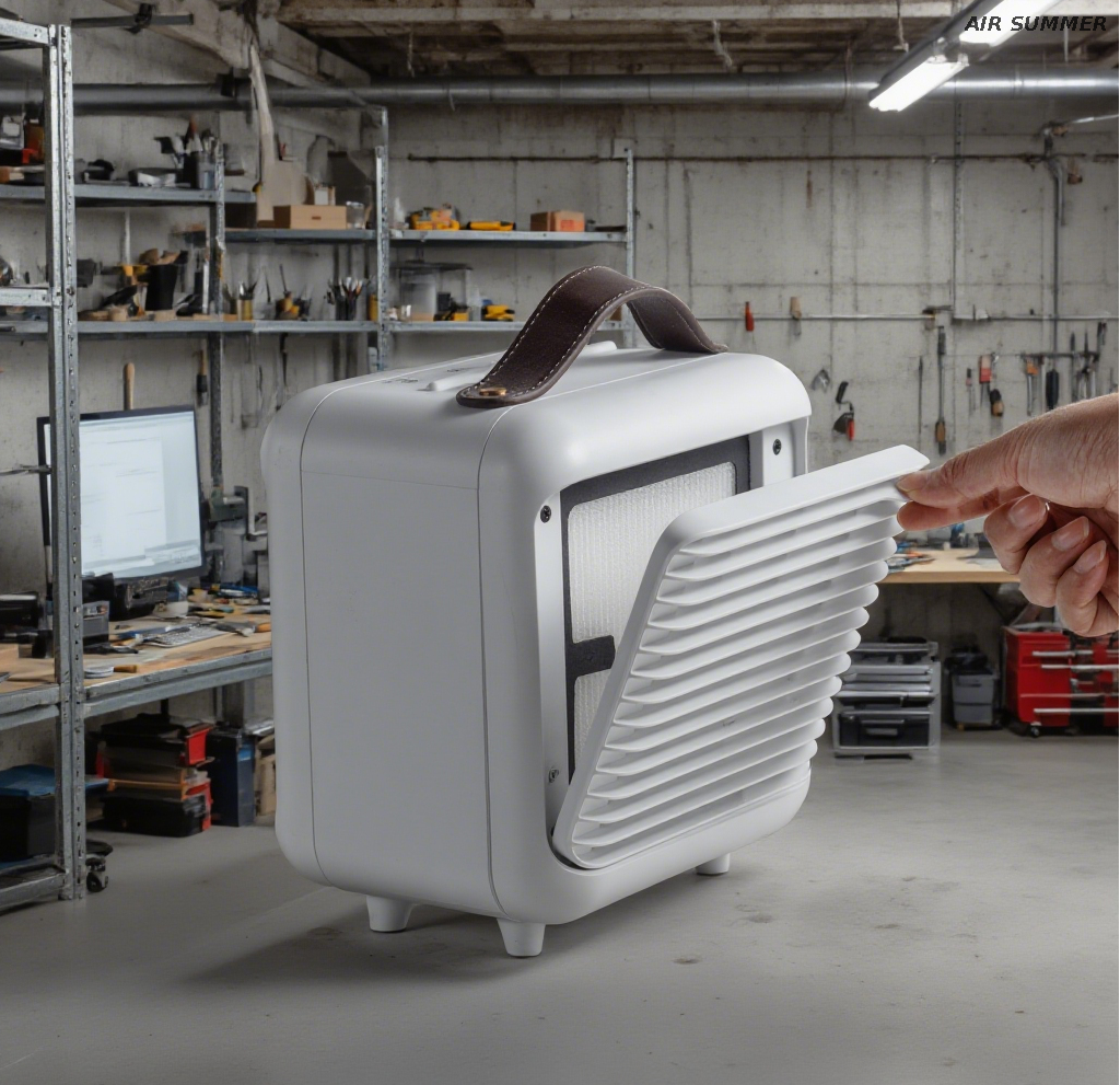Office Essential! AIR SUMMER Desktop Air Purifier, Quickly Dispels Stuffy Odors