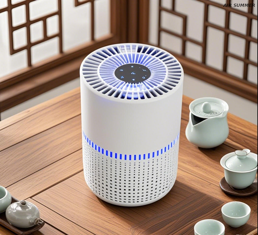 Compact SM6008 Air Purifier with Aroma Function – Filters Dust, Smoke, Odors