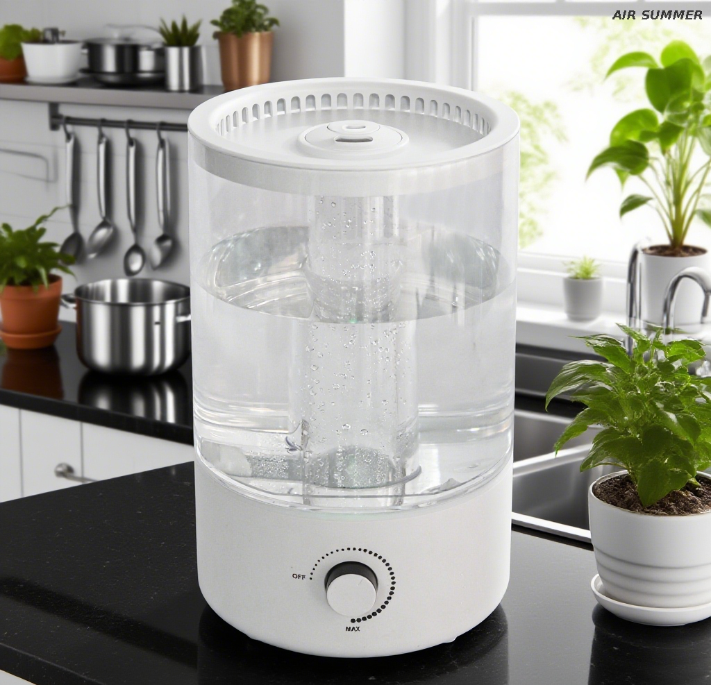 Environmentally Friendly Ins Style 5L Humidifier, Maifan Stone Dual Mist Outlet UV Light Synchronization​