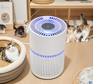SM6008 Air Purifier: Protects Against Respiratory Diseases, HEPA H13 + UVC