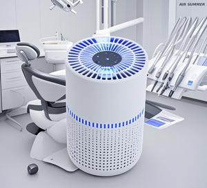 SM6008 Air Purifier with UVC LED: Kills Bacteria in 10 Mins, HEPA H13 Filter