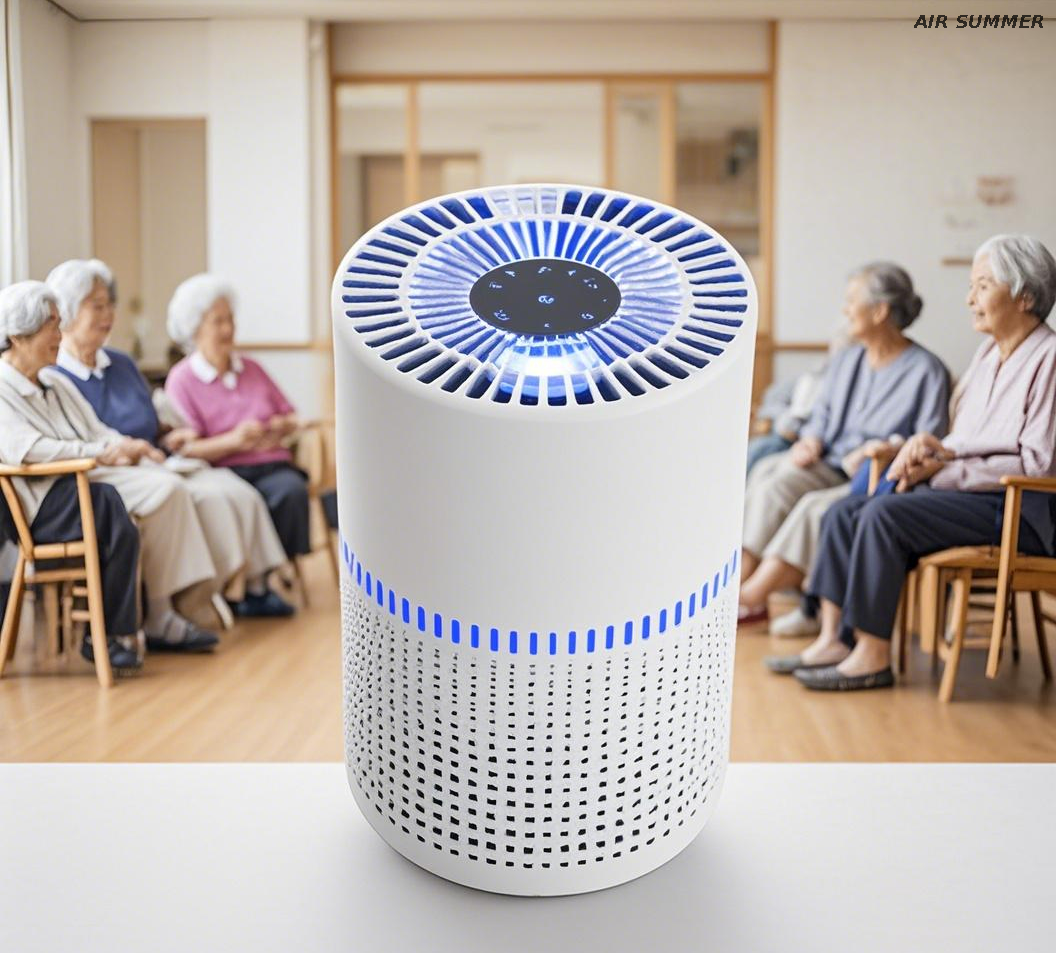SM6008 Air Purifier: Kills 99% Bacteria & Viruses, HEPA H13 + UVC LED Technology