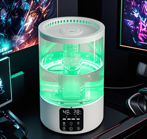 Transparent Modern Humidifier with Visible Water Level and Mist